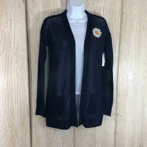 OhMG Open Knit Daisy Cardigan S